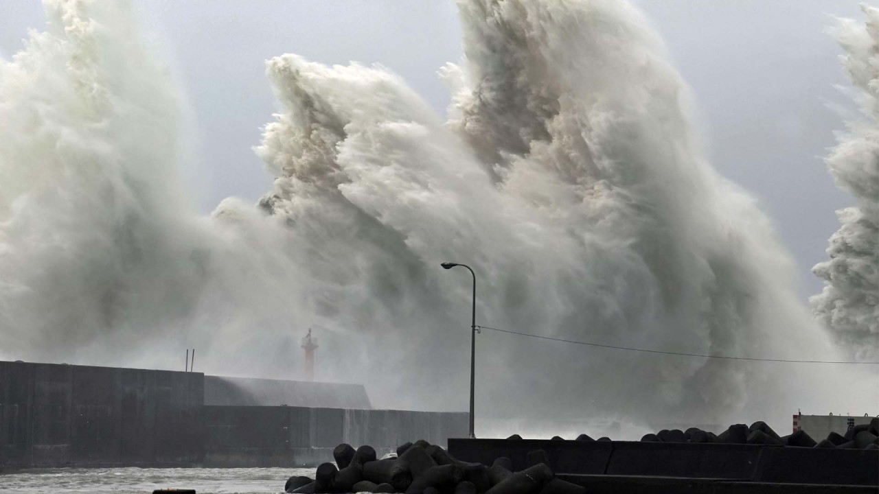 Typhoon Nanmadol hits southern Japan as one of the nation’s strongest storms on record